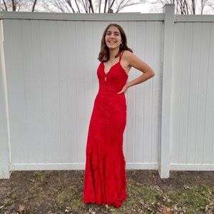 Size 4 Red Jovani Dress